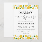 Mamas wichtigste Zitrusfrüchtedusche Einladung (Vorne/Hinten)