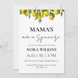 Mamas wichtigste Zitrusfrüchtedusche Einladung