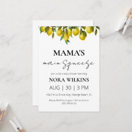 Mamas wichtigste Zitrusfrüchtedusche Einladung