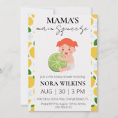 Mamas wichtigste Zitrusfrüchtedusche Einladung (Vorderseite)