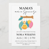 Mamas wichtigste Zitrusfrüchtedusche Einladung (Vorne/Hinten)