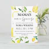 Mamas wichtigste Zitrusfrüchtedusche Einladung (Stehend Vorderseite)