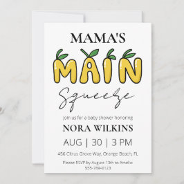 Mamas wichtigste Zitrusfrüchtedusche Einladung