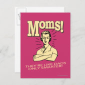 Mamas: Wie Vater, nur schlauer Postkarte (Vorne/Hinten)