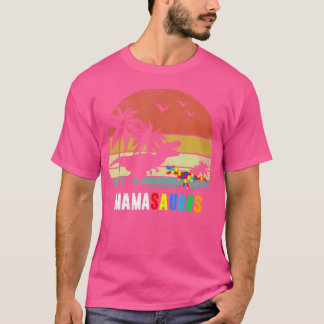 Mamasaurus Autism Awareness Mama Mama Dinosaur T R T-Shirt