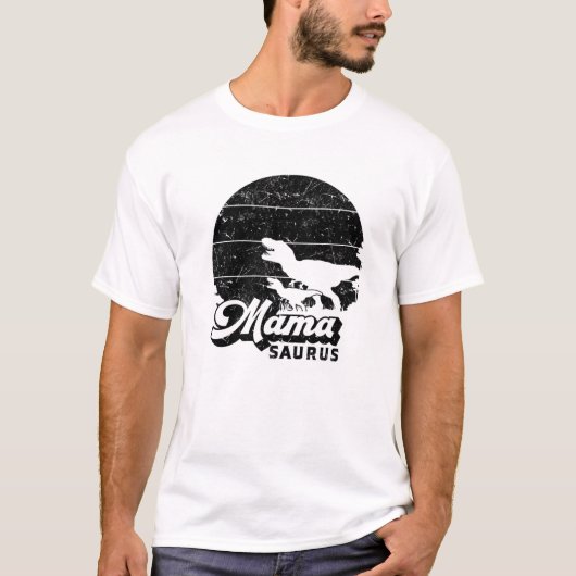 Mamasaurus Dino Mama Dinosaur Familie Mama Dino Ma T-Shirt (Vorderseite)