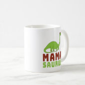 Mamasaurus Dinosaur Brontosaurus Mütter Day Kaffeetasse (VorderseiteRechts)