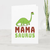 Mamasaurus Dinosaur Brontosaurus Mütter Day Karte (Vorderseite)
