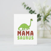 Mamasaurus Dinosaur Brontosaurus Mütter Day Postkarte (Stehend Vorderseite)