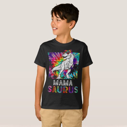 Mamasaurus Dinosaur Mama Saurus Family Matching Ti T-Shirt (Vorne ganz)