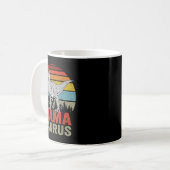 Mamasaurus Dinosaur Mama Saurus T Rex Lustige Fami Kaffeetasse (Vorderseite Links)