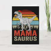 Mamasaurus Dinosaur Mama Saurus T Rex Lustige Fami Karte (Vorderseite)