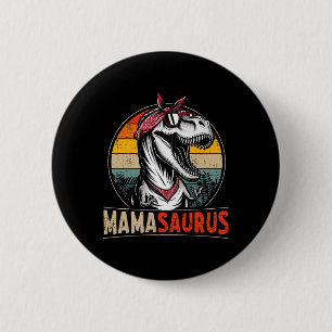 Mamasaurus Dinosaur Mama zum Muttertag Weihnachten Button