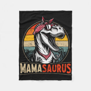 Mamasaurus Dinosaur Mama zum Muttertag Weihnachten Fleecedecke