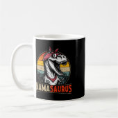 Mamasaurus Dinosaur Mama zum Muttertag Weihnachten Kaffeetasse (Links)
