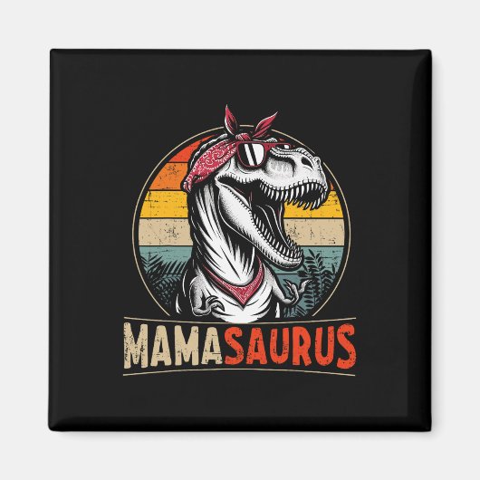Mamasaurus Dinosaur Mama zum Muttertag Weihnachten Magnet (Vorne)