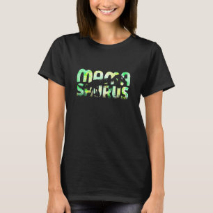 Mamasaurus Dinosaur Rex Gefärbte Krawatte Mama Sau T-Shirt