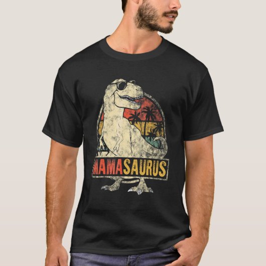 Mamasaurus Dinosaur Rex Mama Mommy Mother Day T-Shirt (Vorderseite)