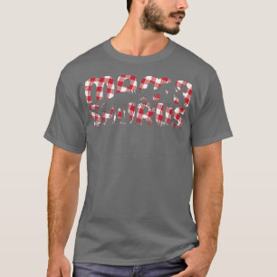 Mamasaurus Dinosaur Skeleton Buffalo Kariert Mama T-Shirt