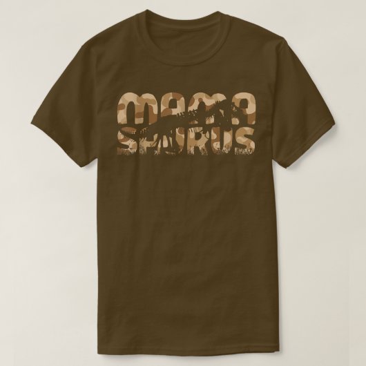Mamasaurus Dinosaur Skeleton Camouflage Mama Sauru T-Shirt (Design vorne)