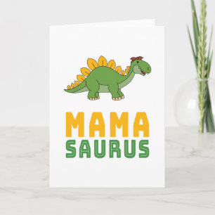 Mamasaurus Dinosaur Stegosaurus Mütter Tag Karte