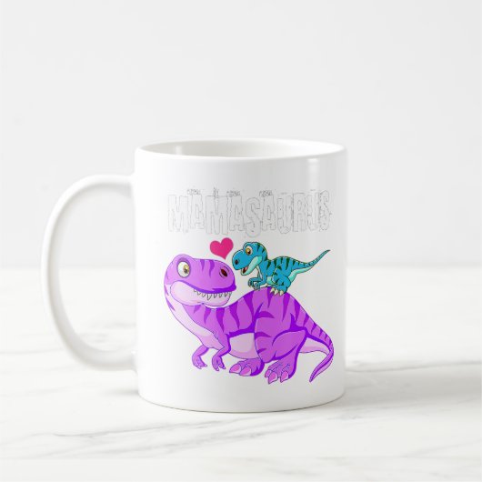 Mamasaurus Dinosaur t Rex Muttertag für Mama Kaffeetasse (Links)