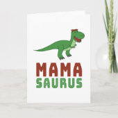 Mamasaurus Dinosaur Tyrannosaurus Rex Mütter Day Karte (Vorderseite)