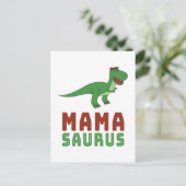 Mamasaurus Dinosaur Tyrannosaurus Rex Mütter Day Postkarte (Stehend Vorderseite)