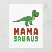 Mamasaurus Dinosaur Tyrannosaurus Rex Mütter Day Postkarte (Vorderseite)