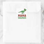 Mamasaurus Dinosaur Tyrannosaurus Rex Mütter Day Quadratischer Aufkleber (Tasche)
