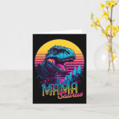 Mamasaurus Funny Dinosaur Mama Saurus Trex Mama Mo Karte (Gelbe Blume)
