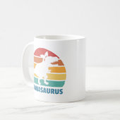 Mamasaurus Mama Dinosaur Funny Mothers Day Kaffeetasse (Vorderseite Links)
