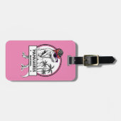 Mamasaurus Mama T rex Dino Funny Individuelle Name Gepäckanhänger (Vorderseite horizontal)