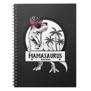 Mamasaurus Mama T rex Dino Funny Individuelle Name Notizblock