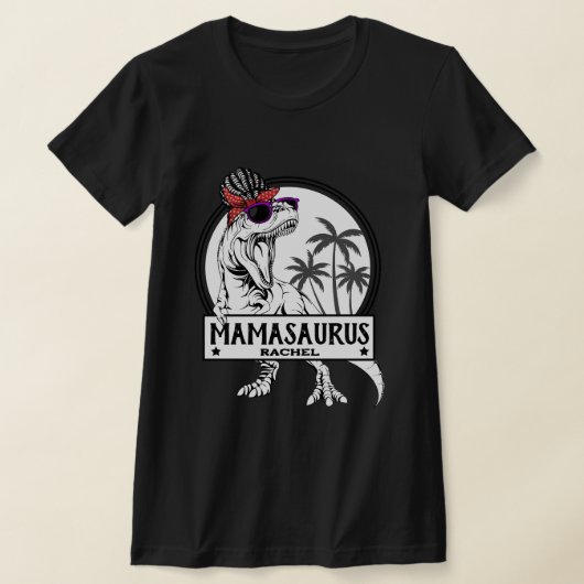 Mamasaurus Mama T rex Dino Funny Individuelle Name T-Shirt (Ablage )