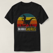 MamaSaurus Mama TRex Dinosaur Retro Mutter T-Shirt (Design vorne)
