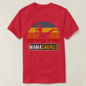 MamaSaurus Mama TRex Dinosaur Retro Mutter T-Shirt (Design vorne)