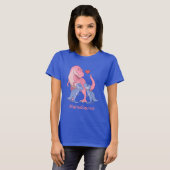 MamaSaurus Pink T-Rex Twin Blue Baby Boy Dinosauri T-Shirt (Vorne ganz)