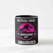 Mamasaurus Rekt Mama Dinosaur-Kaffee Tasse (Zentrum)