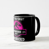 Mamasaurus Rekt Mama Dinosaur-Kaffee Tasse (VorderseiteRechts)
