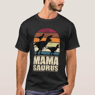 Mamasaurus Rex Dinosaur Baby Dino Zwilling Dino Mu T-Shirt