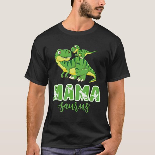 Mamasaurus Rex Dinosaur Mama Saurus Family T-Shirt (Vorderseite)