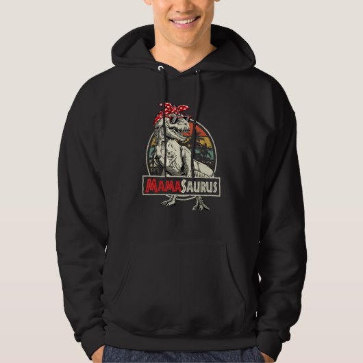 Mamasaurus rex Dinosaur Mama Saurus Muttertag Hoodie (Vorderseite)