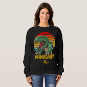 Mamasaurus Rex Dinosaur Mama Saurus Muttertag V Sweatshirt (Vorne ganz)