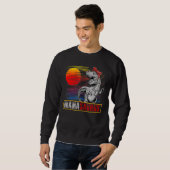 Mamasaurus Rex Dinosaur Retro Sunset Mother Day Sweatshirt (Vorne ganz)