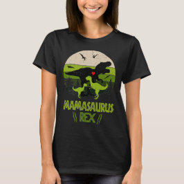 Mamasaurus rex Dinosaurier 2 Kinder Retro Vintag T-Shirt