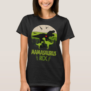 Mamasaurus rex Dinosaurier 2 Kinder Retro Vintag T-Shirt
