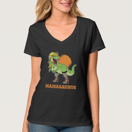Mamasaurus Rex Mama Dinosaur Mama Saurus Mami 3 T-Shirt (Vorderseite)