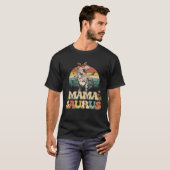 Mamasaurus Rex Mama Dinosaurier Leopard Blume Rex T-Shirt (Vorne ganz)
