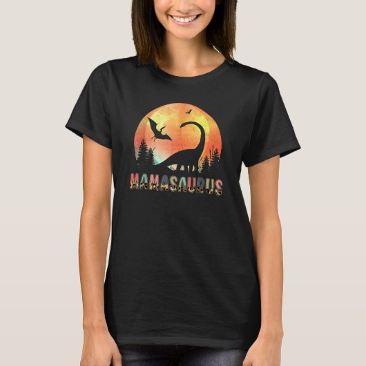Mamasaurus Rex Mom Dinosaur Leopard Flower Rex Mam T-Shirt (Vorderseite)